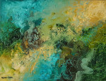 Holiday 2 60 x 80 cm acrylic on canvas with frame (sold)