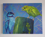 Birds II 70 x 90 x 4 cm acrylic on canvas