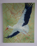 Birds V 100 x 80 cm acrylic on canvas
