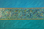 Flower Field 75 x 115 cm acrylic on canvas with frame